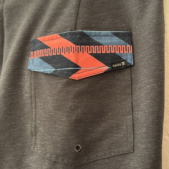 NWT$66 Roark Passage 18" Mens Board Short Obscura Aztec Tribal Print Hemp Sz 40 - Picture 7 of 12